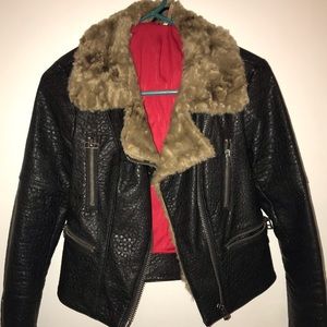 FREE PEOPLE Faux Leather Jacket